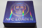 0ldSkull NFC reader, top front view showing holographic effect