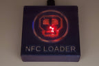 0ldSkull NFC reader, top front view showing power LED