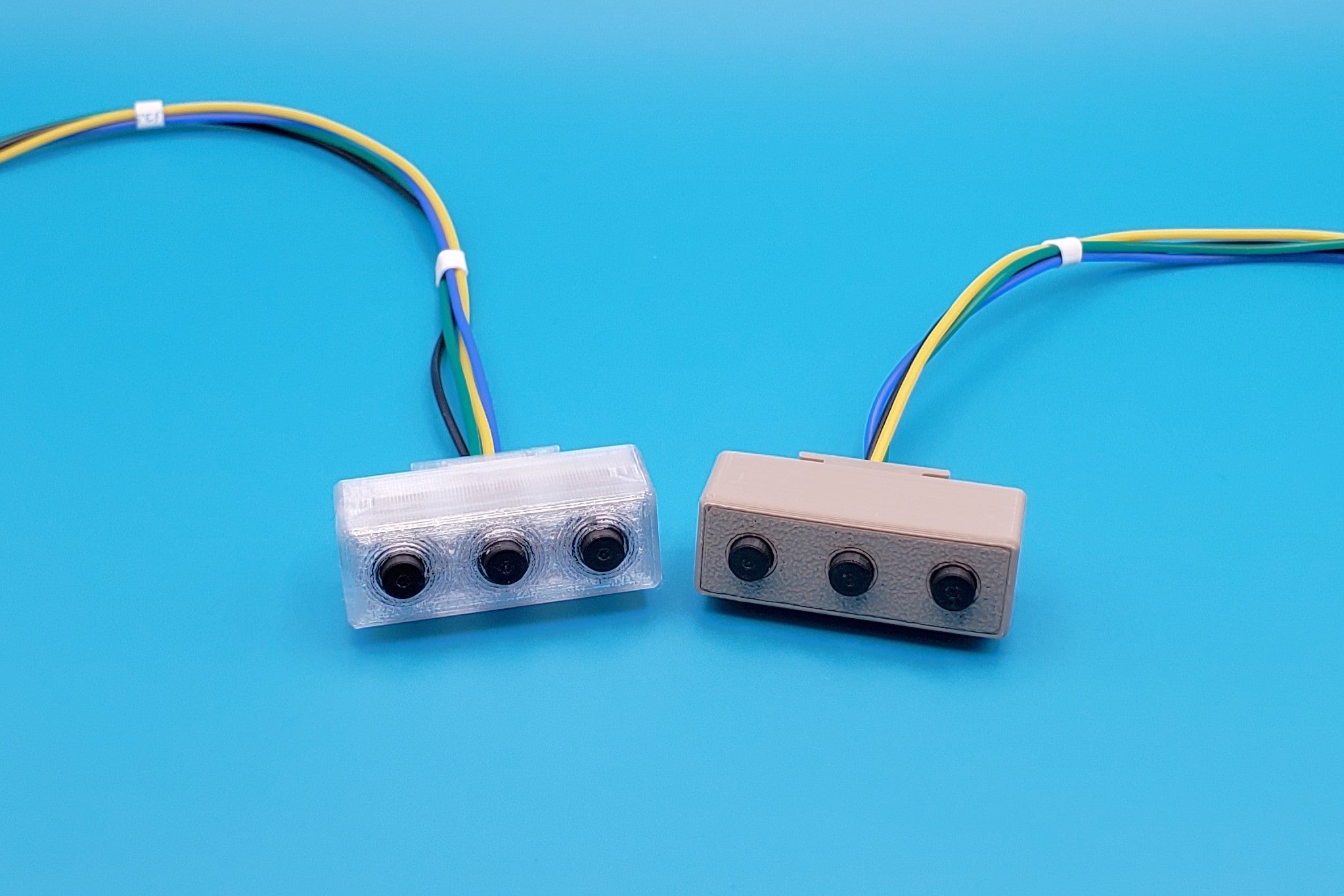 C64 Ultimate utility buttons, clear and beige varieties
