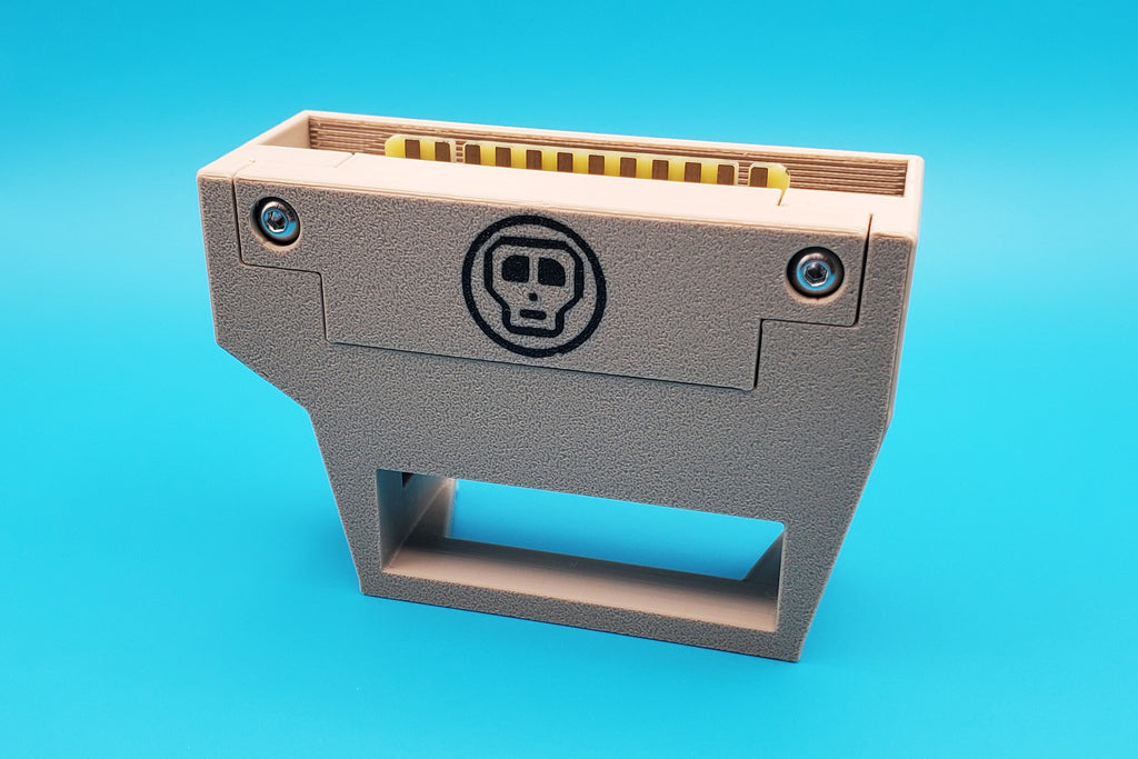Vertical user port mount in beige with adapter installed