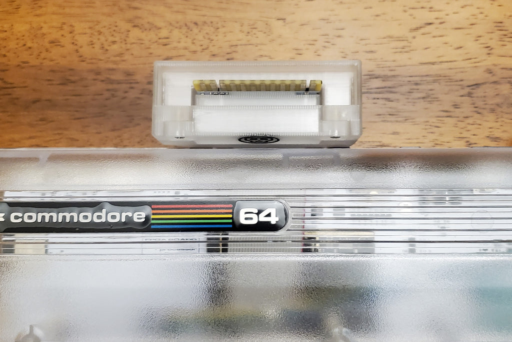 Vertical user port installed, top view