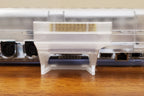 Vertical user port installed, rear view